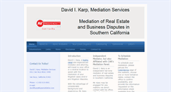 Desktop Screenshot of karpmediation.com