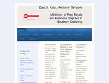 Tablet Screenshot of karpmediation.com